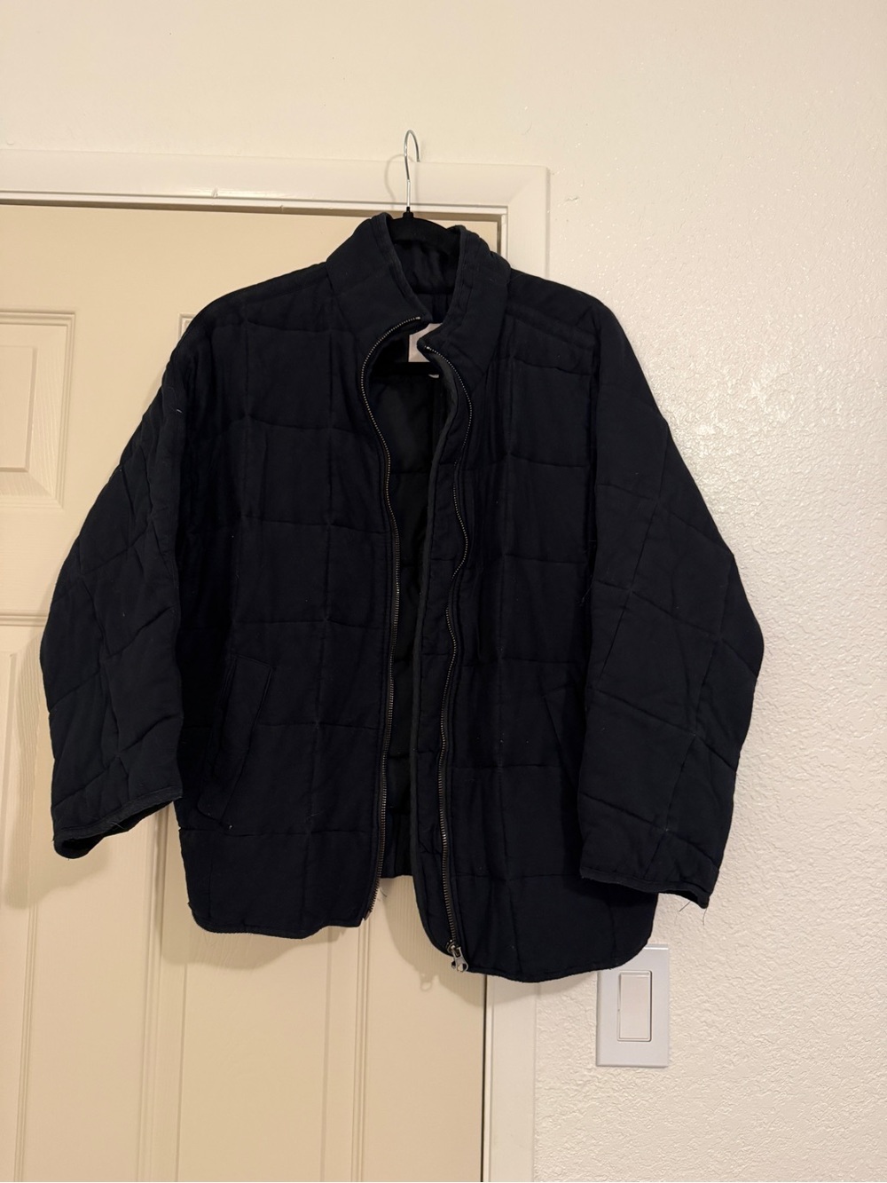 Thread & Supply Men's Black Quilted Puffer Jacket